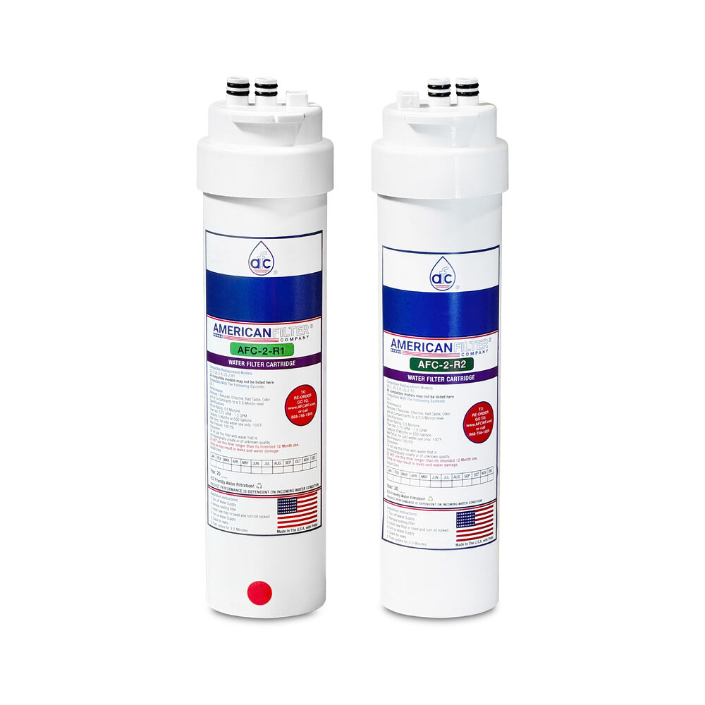 AFC® #AFC-DBC-2PK, Compatible with Culligan® US-2-R includes US-2-R1 and US-2-R2 water filter cartridge