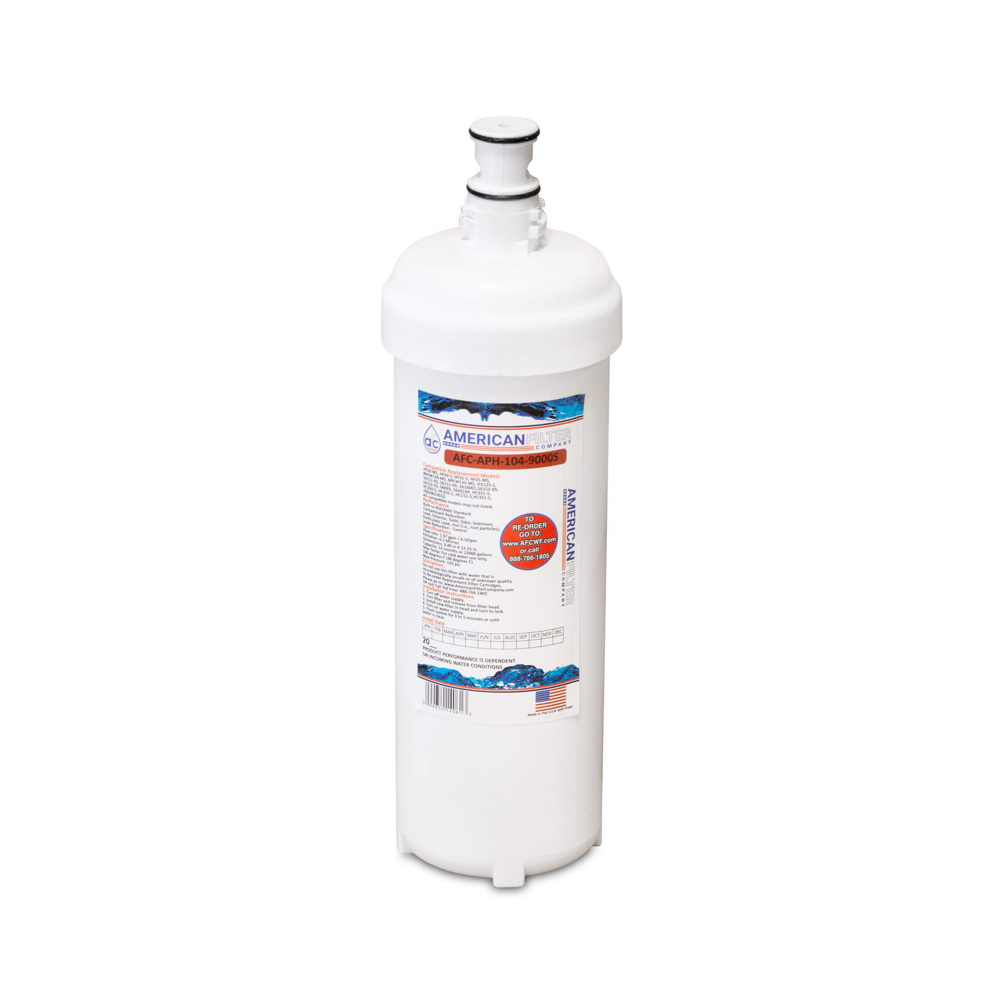 American Filter Company™ Model number AFC-APH-104-9000S Water Filter -Made  in U.S.A – American Filter Company
