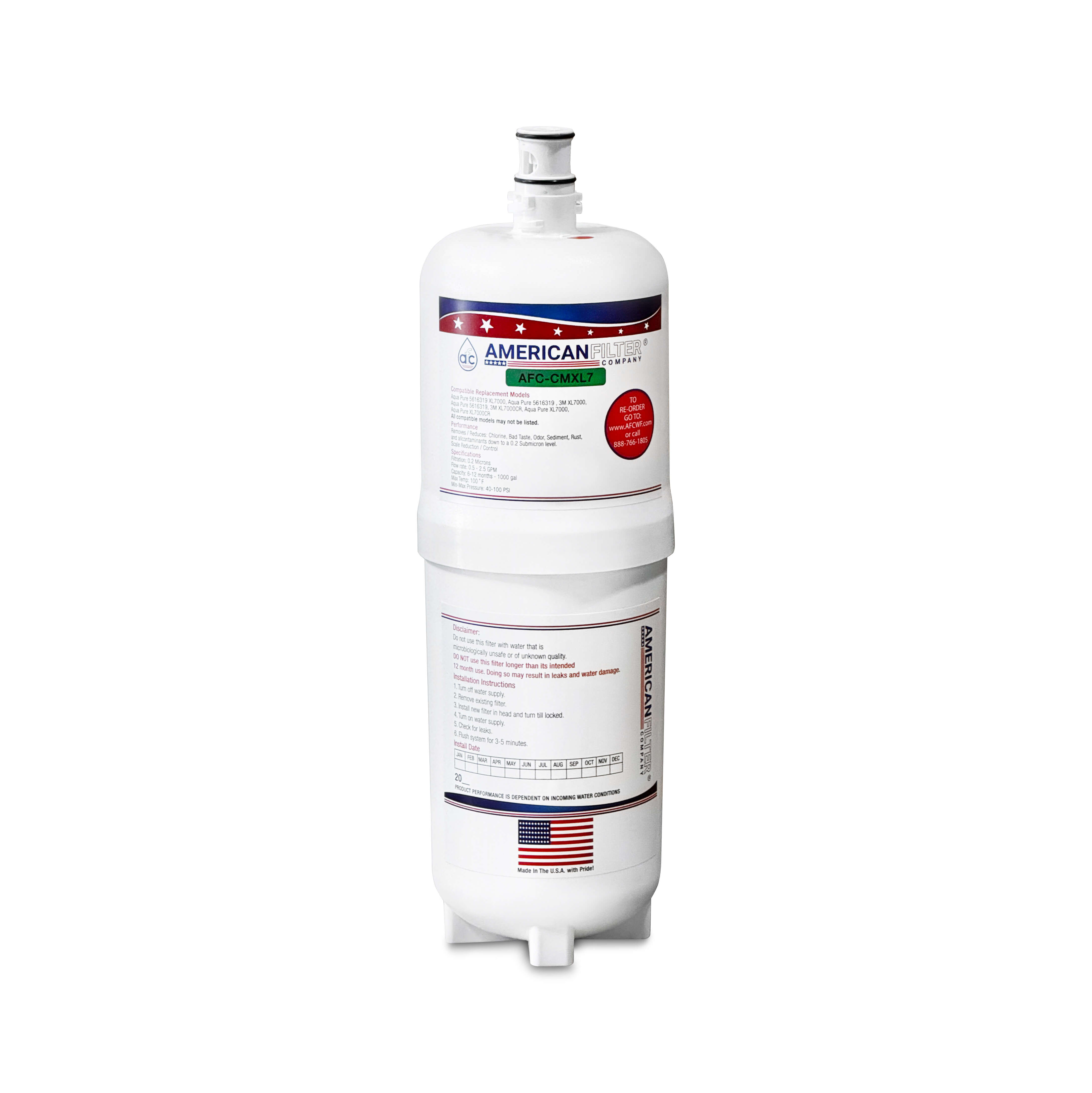 AFC® #AFC-CMXL7, Compatible with 3M® XL7000 Water Filter Made in USA 