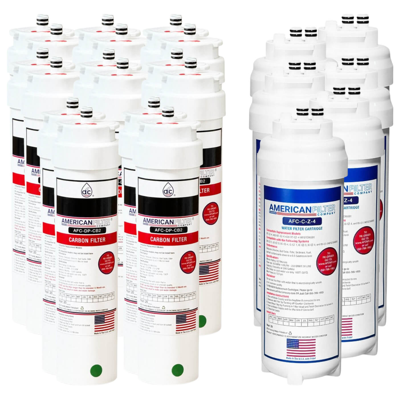 AFC® #AFC-DP-CZDP, Compatible with Dupont® WFQT390005 Water Filter System set of WFQTC90001 and WFQTC70001 - 3 Years Pack