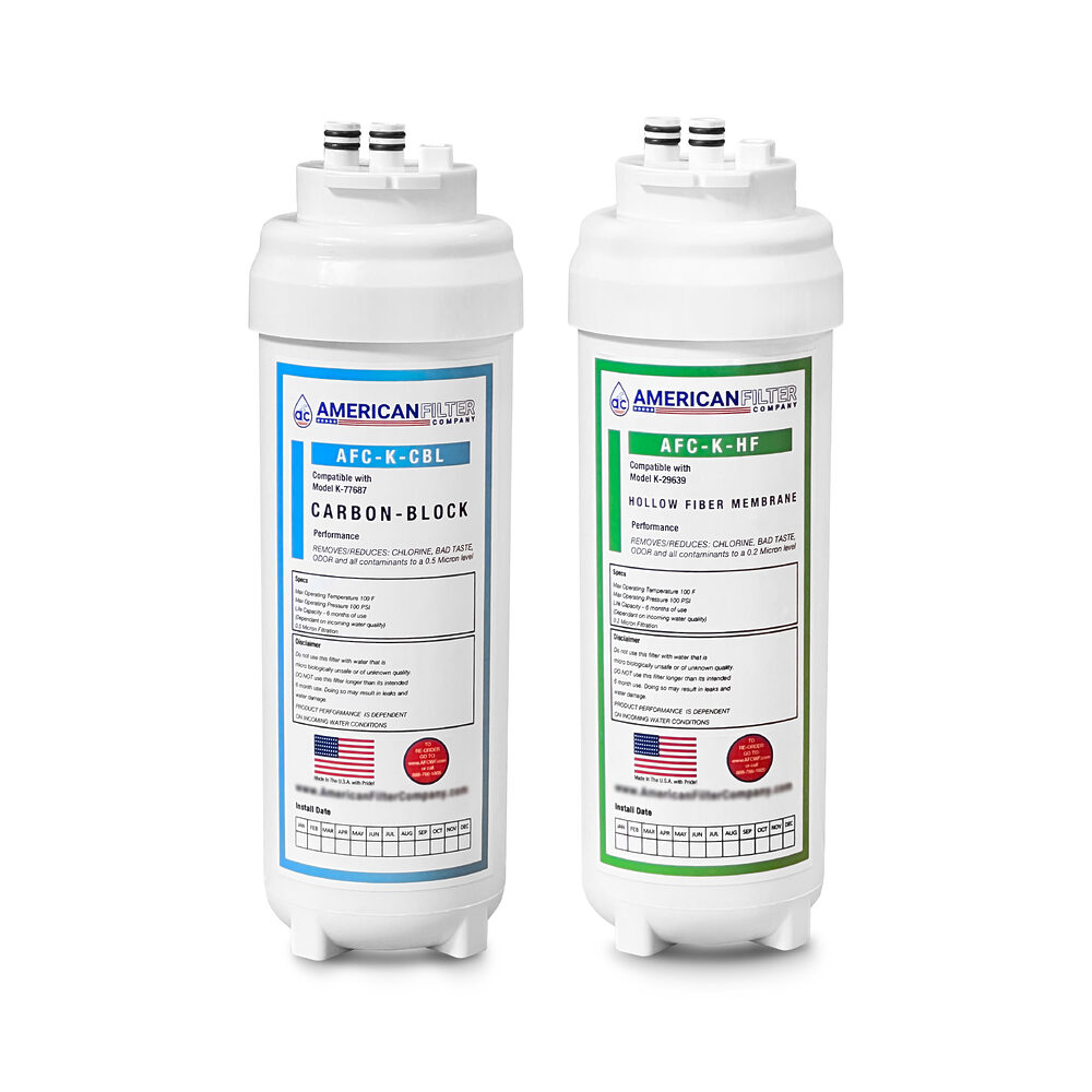 AFC® #AFC-K-HFCB-SET, Compatible with Kohler K-29639, K-77687, K-29638, K-29651, K-77687-NA, K-29639-NA, K-29638-NA and K-29651-NA (SET), Aquifer Compatible Water Filter Set
