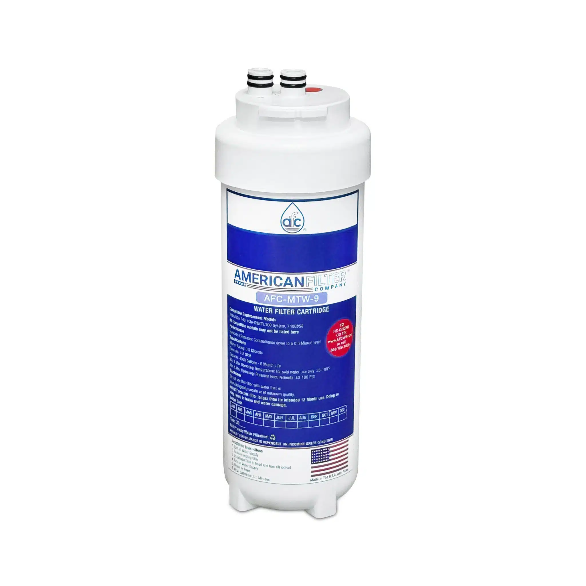 AFC® #AFC-MTW-9, Compatible with Watts® H2O-F46 Water Filter