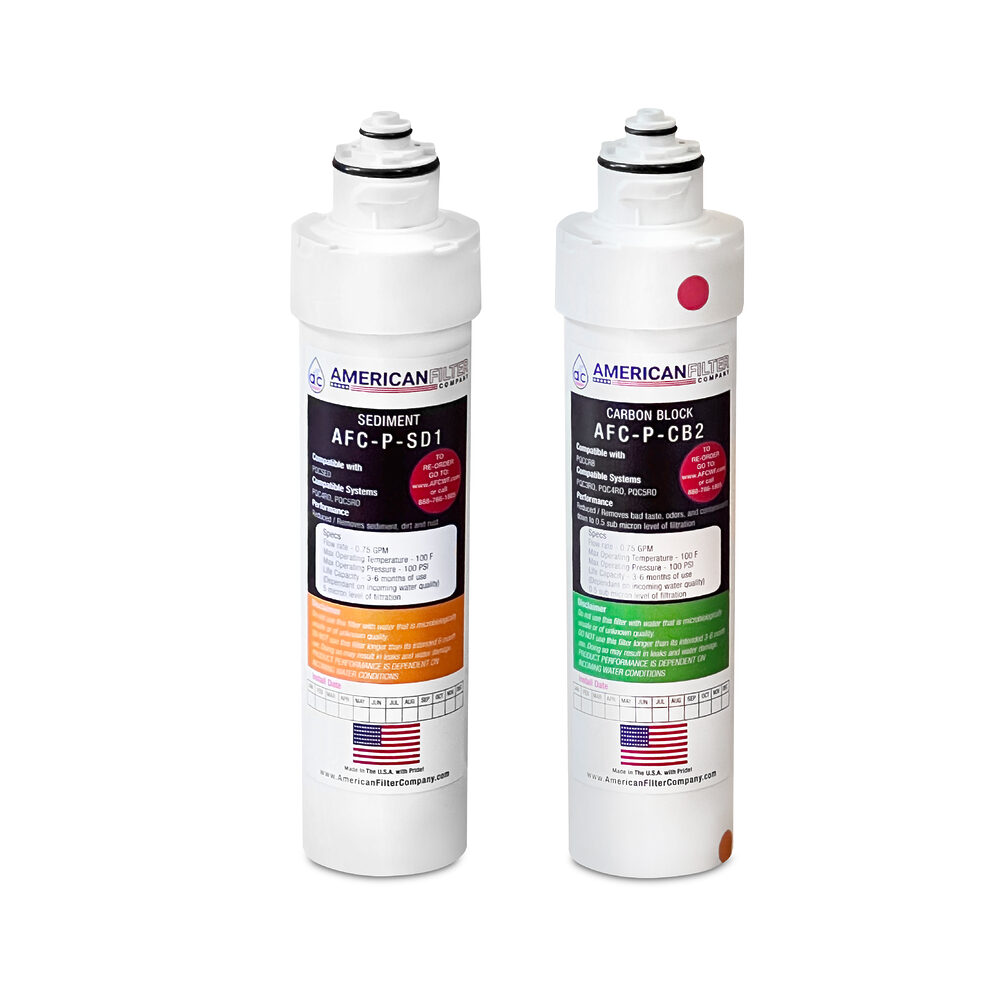 AFC® #AFC-P-SDCB-2PK, Compatible with Pur® PQCCRB and Pur® PQCSED Water Filter Set, For These System PQC3RO, PQC4RO, PQC5RO