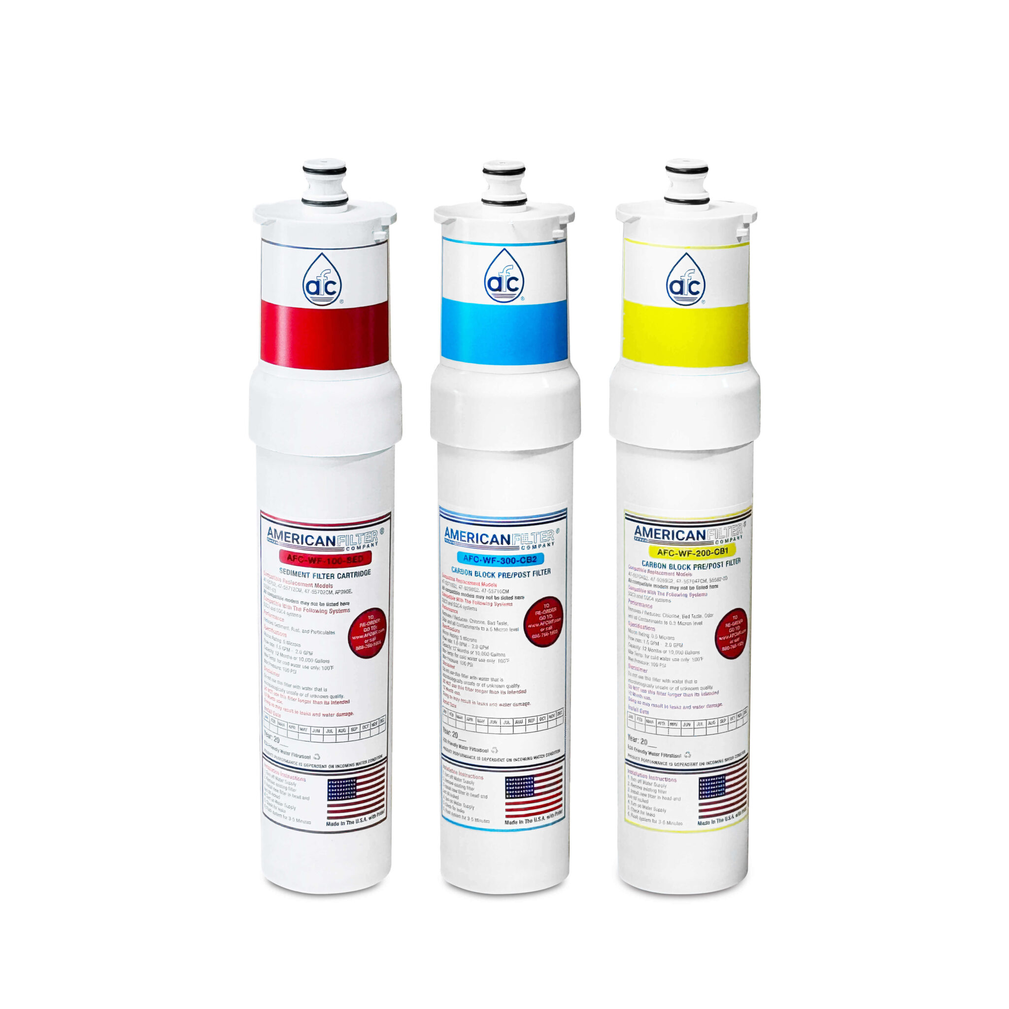 AFC® #AFC-WF-100-SED, Compatible with 3M® 47-55702 Water Factory SQC4 System Kit without RO Membrane