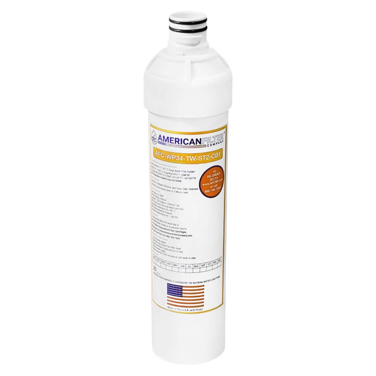 AFC® Model #AFC-WP34-TW-ST2-CB1 Carbon Block Pre-Filter, Compatible with Neo-Pure® NPQCCB113 | Kwik Change