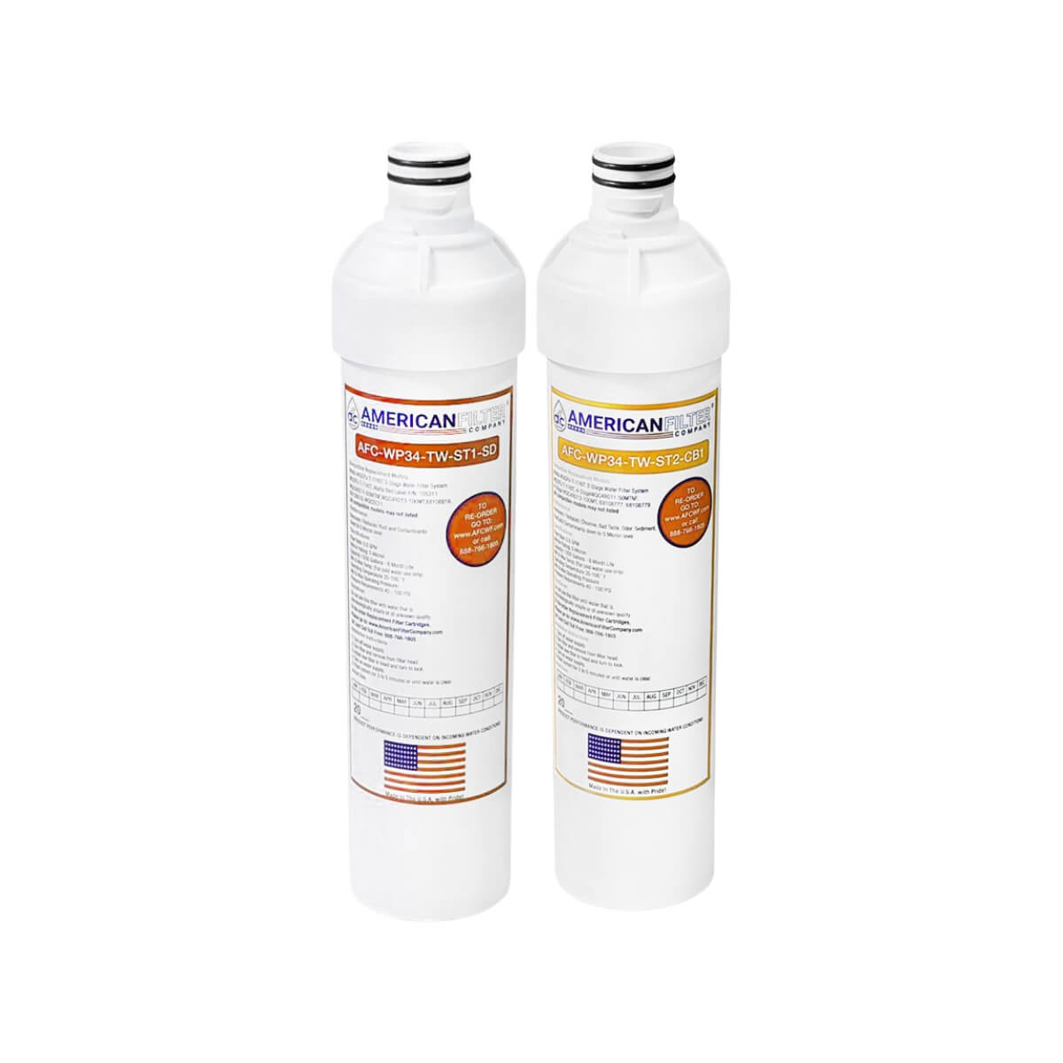 AFC® Model #AFC-WP4-TW-1OR-1Y Pre-filter and Post-filter Kit, Compatible with Neo-Pure® NPQCRO13-2PK | Kwik Change