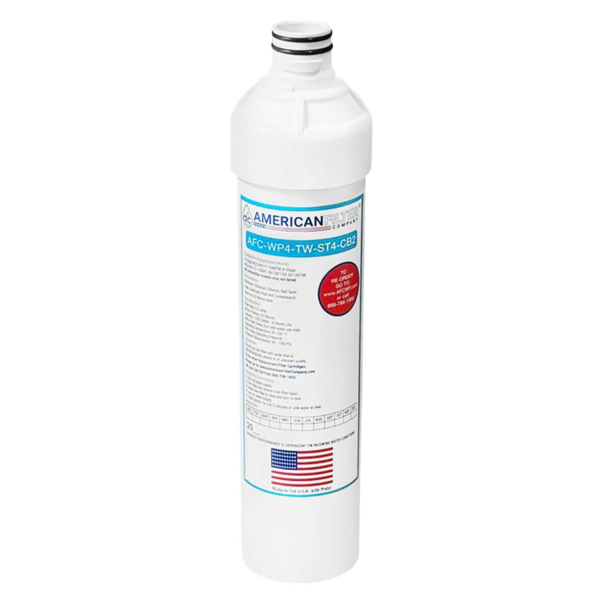 AFC® Model #AFC-WP4-TW-ST4-CB2 Carbon Post Water Filter, Compatible with Neo-Pure® NPQCCB213 | Kwik Change