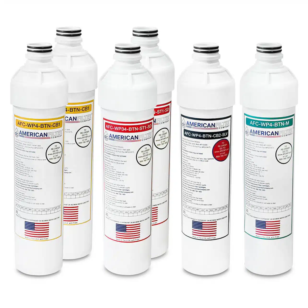 AFC® #AFC-WP4-BTN-M, Compatible with Watts® RO Pure Membrane Filter WP105331 (Green Label P/N: 105331)